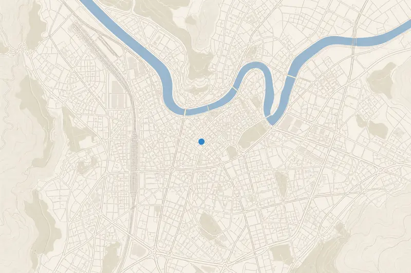 Plan stylisé de Grenoble
