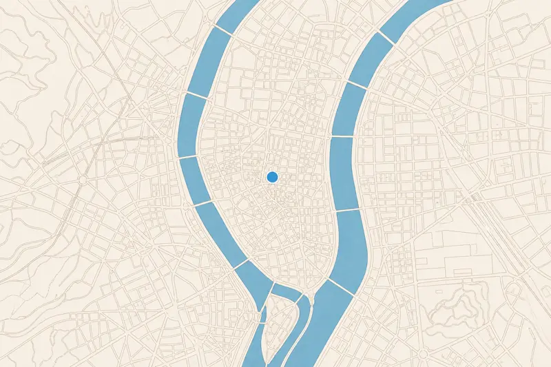 Plan stylisé de Lyon